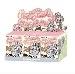 Pop Mart The Monsters Exciting Macaron Labubu Blind Box Display Storage Box
